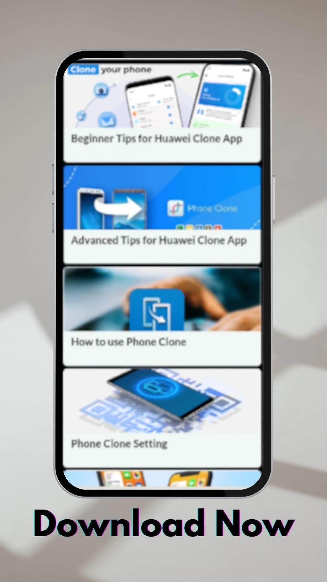 Huawei Clone Phone App Help screenshot